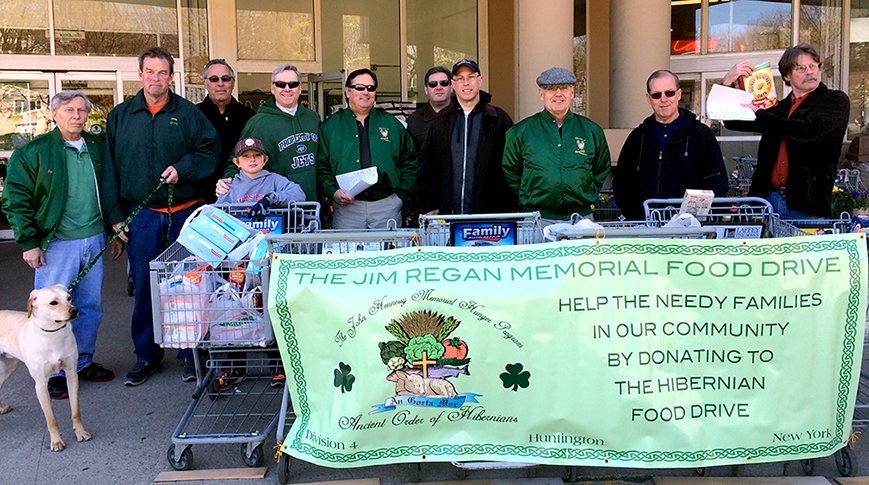 AOH Division 4 members at a food drive
